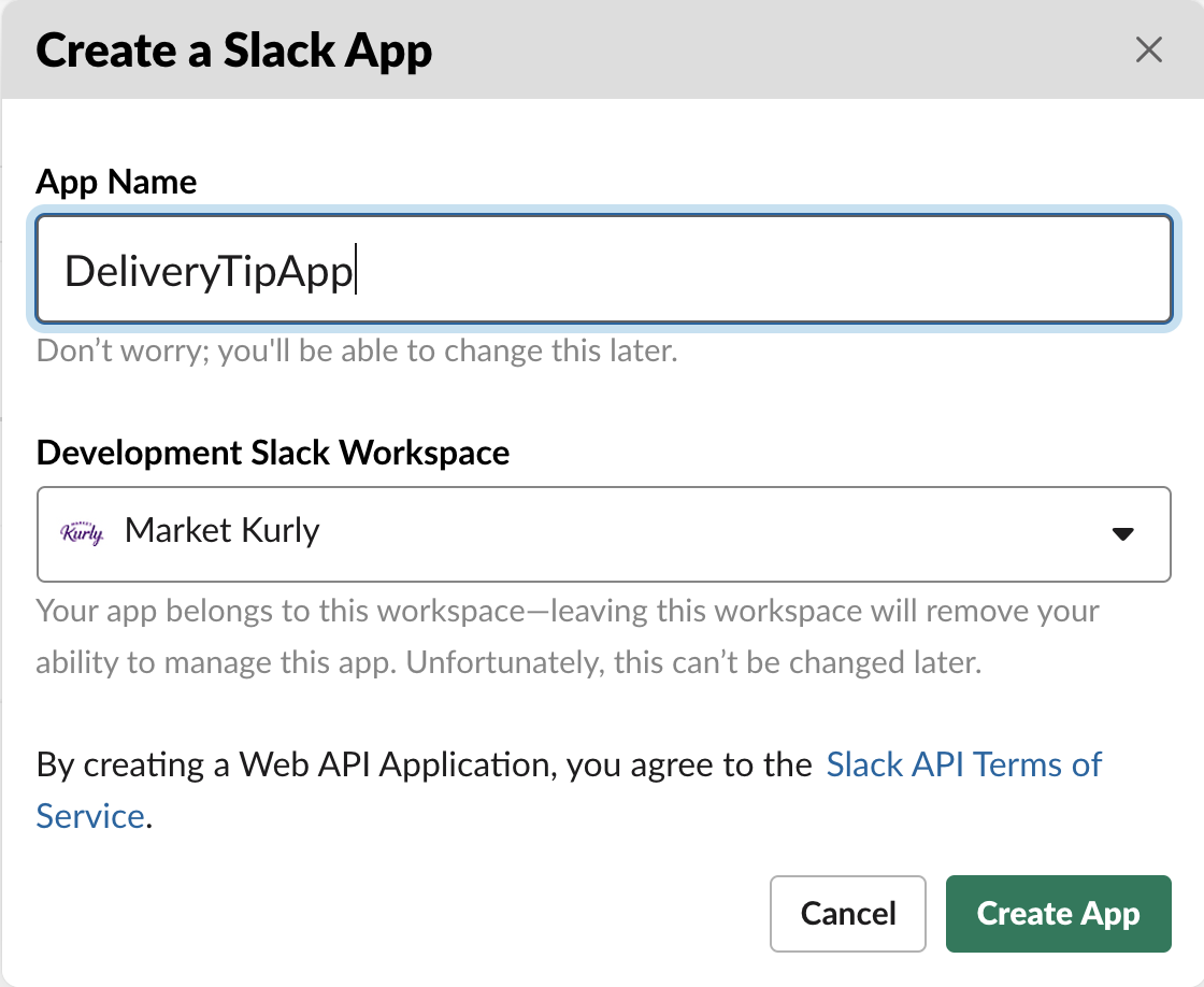 Create Slack App